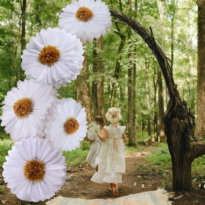 Chunful 5 Pcs 30'' 24'' Gaint Pastel Tissue Paper Flowers Decoration Large Hanging Tissue Paper Pom Poms Decor for Pastel Birthday Bachelorette Wedding Baby Shower Bridal Shower Easter Party Decor