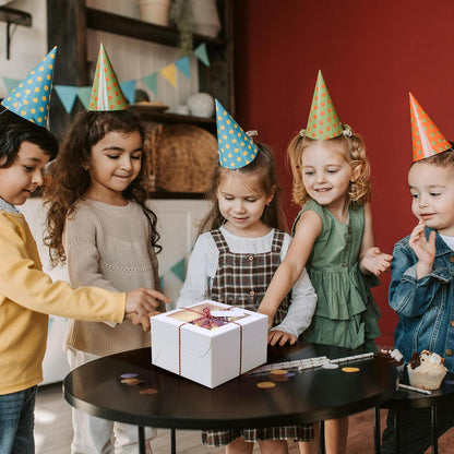 20Pcs 8 Inch Cake Boxes with Window, 8x8x5 Inches Brown Bakery Boxes, Cake Carrier Container for Pastries, Pie, Cookies, Chocolates, Cupcakes, Birthday Party, Wedding
