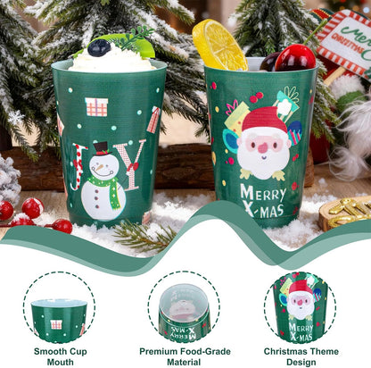 I00000 100 Pack 12 oz Gold Plastic Cups, Gold Rimmed Disposable Cups, Disposable Wine Glasses Cocktail Glasses Premium Cup with Golden Rim, 12 Ounce Plastic Tumblers for Party & Wedding