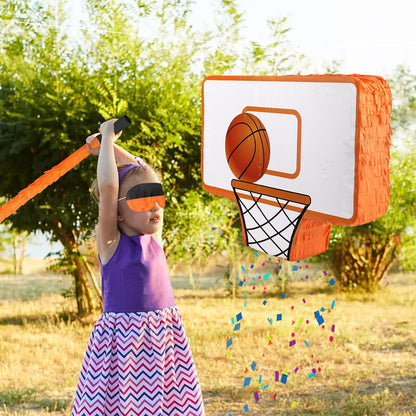 Hooqict Mexican Pinata with Blindfold and Bat Stick Party Pinata for Fiesta Carnival Cinco de Mayo Decorations Kids Adults Mexican Party Games Birthday Party Supplies