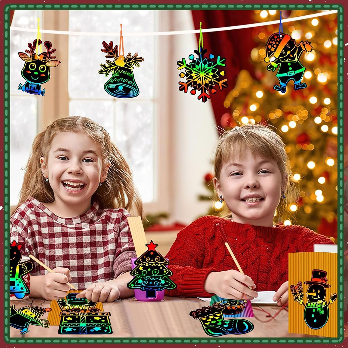 JULMELON 36 PCS Ocean Crafts, Rainbow Scratch Art Under The Sea Party Favors DIY Magic Color Summer Ocean Animals Scratch Cards for Summer Party Favors School Activities