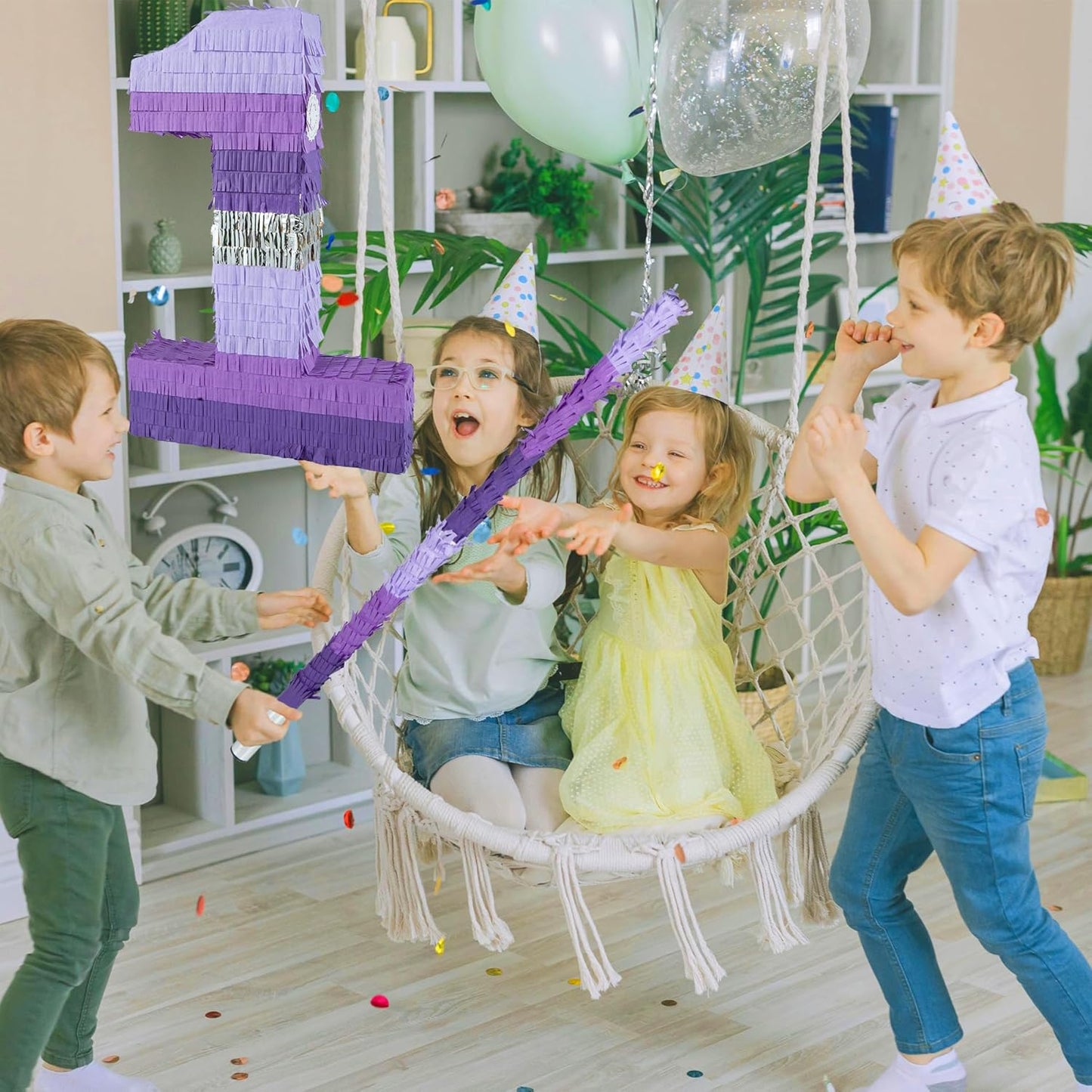 PCFING 30 Inch Piñata Stick Kit Blue Very Sturdy Will Not Break, Suitable for Boys Girls Adults Can Have Fun at Any Party