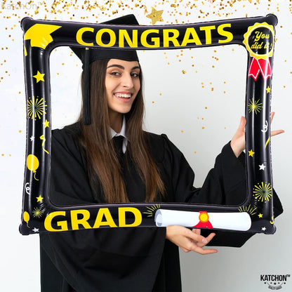 KatchOn, Inflatable Graduation Photo Booth Frame - Huge, 30 Inch | Graduation Photo Booth Props 2026, Graduation Decorations 2026 | Graduation Props for Photoshoot | 2026 Graduation Party Decorations