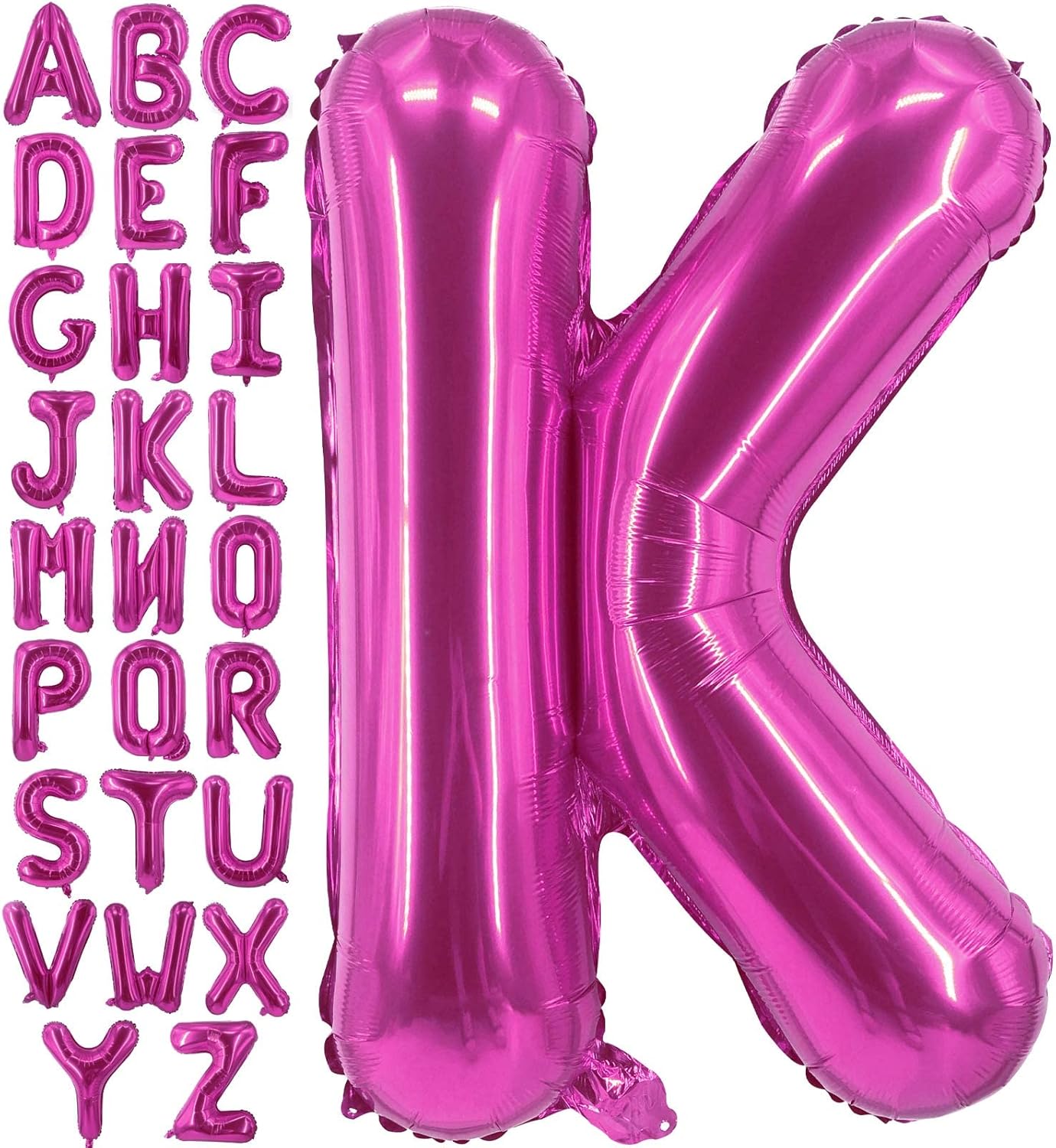Lovoir 40 Inch Large Hot Pink Letter A Balloons Big Size Jumbo Mylar Foil Helium Balloon for Birthday Party Celebration Decorations Alphabet Hot Pink A