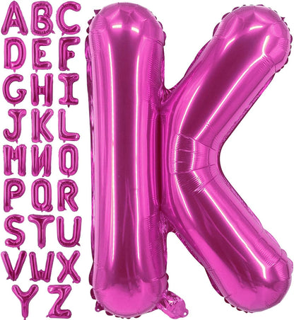 Lovoir 40 Inch Large Hot Pink Letter A Balloons Big Size Jumbo Mylar Foil Helium Balloon for Birthday Party Celebration Decorations Alphabet Hot Pink A