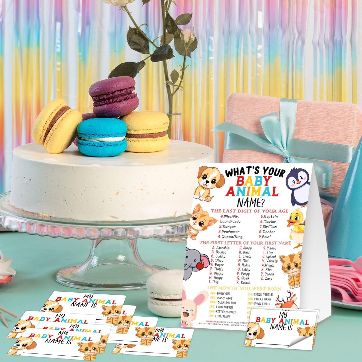 Gamer Birthday Party Decorations, Funny Video Game Party Night Favors Set,What's Your Gamer Name Perfect for Birthday Party Baby Shower Activities(31pcs)