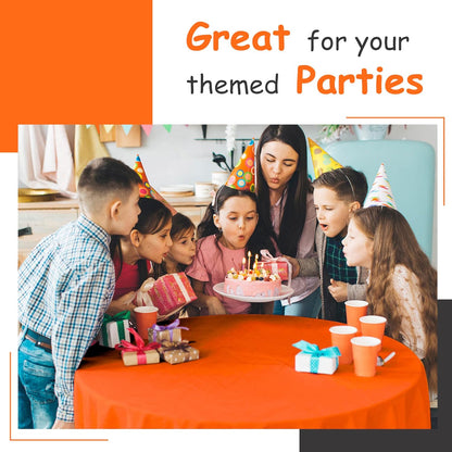 14 Pack Black 54 x 108 in. Rectangle Disposable Plastic Tablecloths - Smooth Decorative Covers for Parties, Weddings