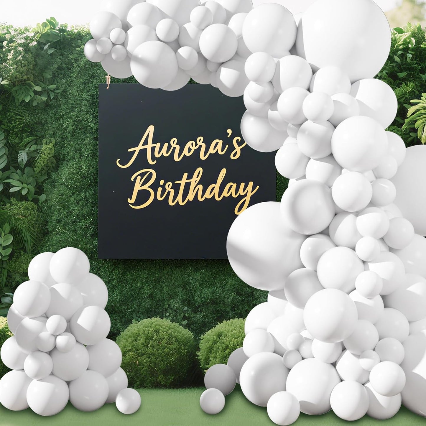 Amandir 153pcs White Sand Balloons Arch Garland Kit Different Sizes 18 12 10 5 Inch Cream Beige Sand White Latex Balloon for Birthday Boho Neutral Baby Shower Wedding Anniversary Party Decorations