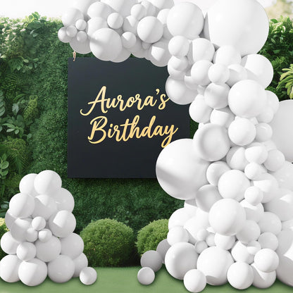 Amandir 153pcs White Sand Balloons Arch Garland Kit Different Sizes 18 12 10 5 Inch Cream Beige Sand White Latex Balloon for Birthday Boho Neutral Baby Shower Wedding Anniversary Party Decorations