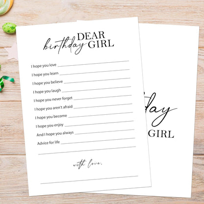 Birthday Party Games Card for Adults, 30 Pcs Ice Breaker Game Cards for Girl Bday Celebrations Decorations Supplies Favors - B01