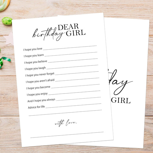 Birthday Party Games Card for Adults, 30 Pcs Ice Breaker Game Cards for Girl Bday Celebrations Decorations Supplies Favors - B01