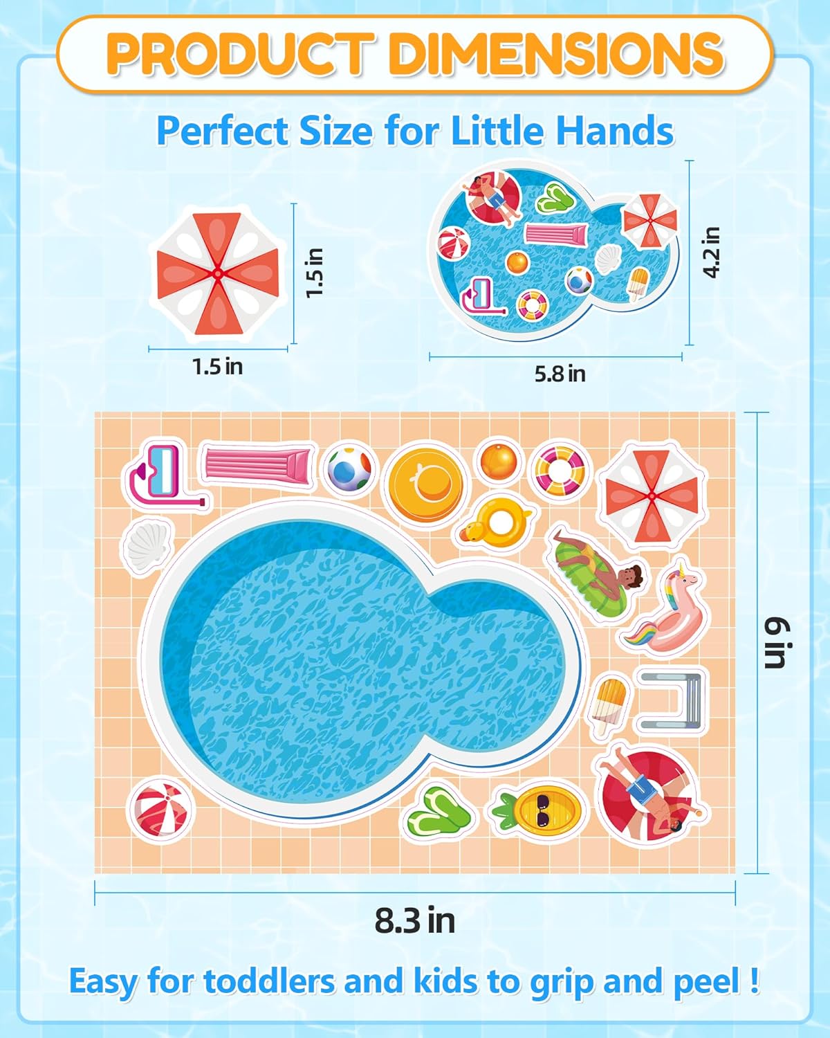 Aowplc 36 Pcs Make-A-Face Sticker Sheets Kids Party Favors Mix and Match Stickers with Dinosaurs, Mermaids, Unicorns, Horses, Farm & Sea Animals for Parties, Birthdays, Classroom Activities & Crafts