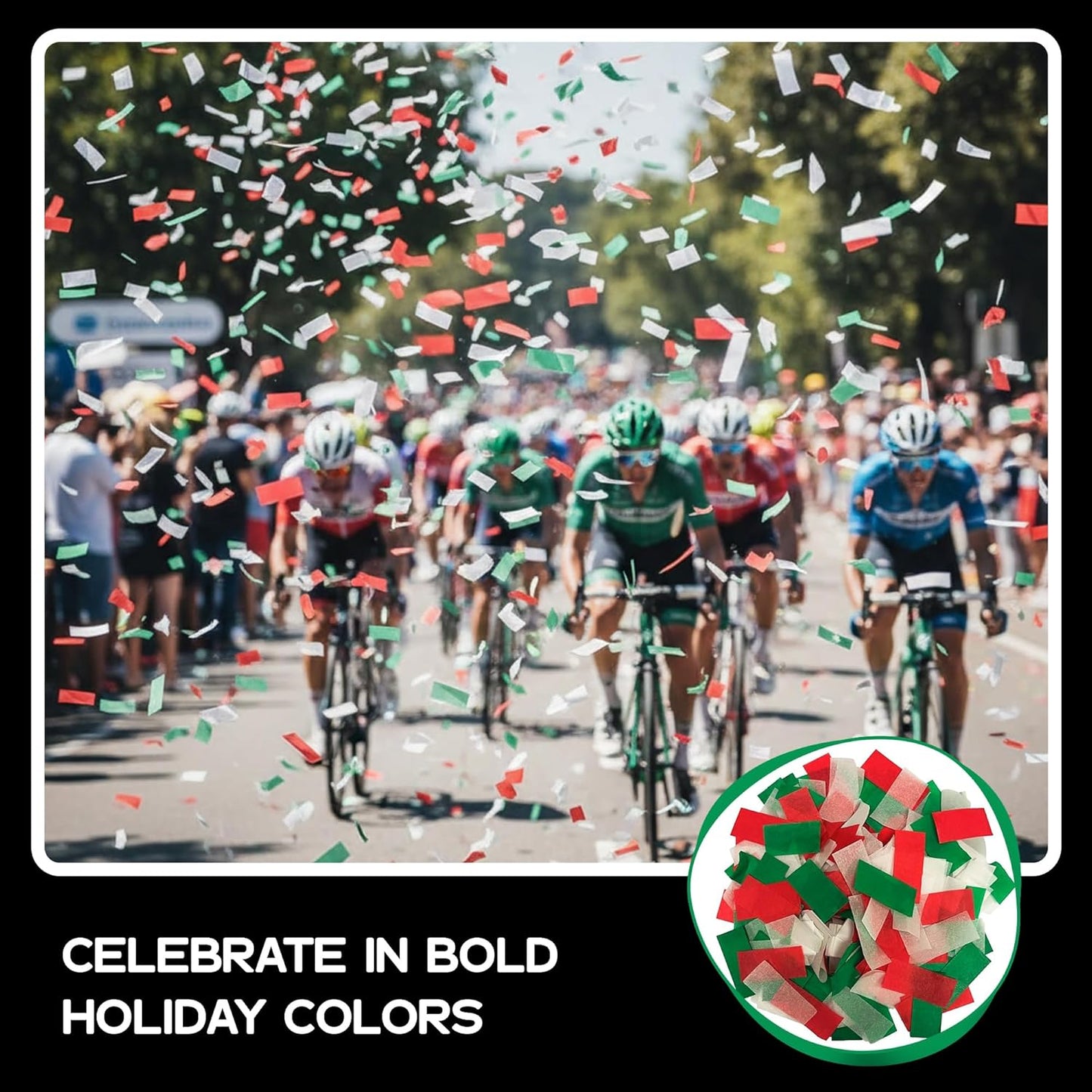 Ultimate Confetti, Multicolor Biodegradable Confetti - Rectangular Fluttering Tissue Paper Confetti for Cannon and Launcher use - Best for Holidays, Birthday, Wedding, and Parties - 1 lb, 16 oz