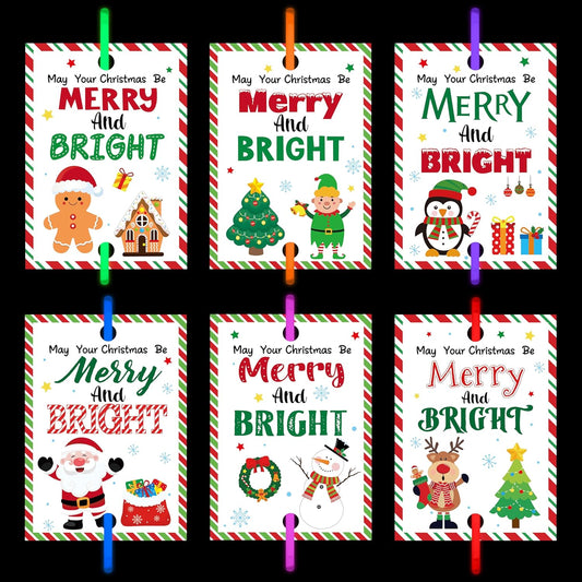 Haooryx Religious Glow Stick Bracelets Bulk - 36 Pack Lamp Bible Verse Glow Stick Bracelet with Gift Card Light up Toy for Kids VBS Sunday School Prizes Church Event Student Reward Birthday Party Gift