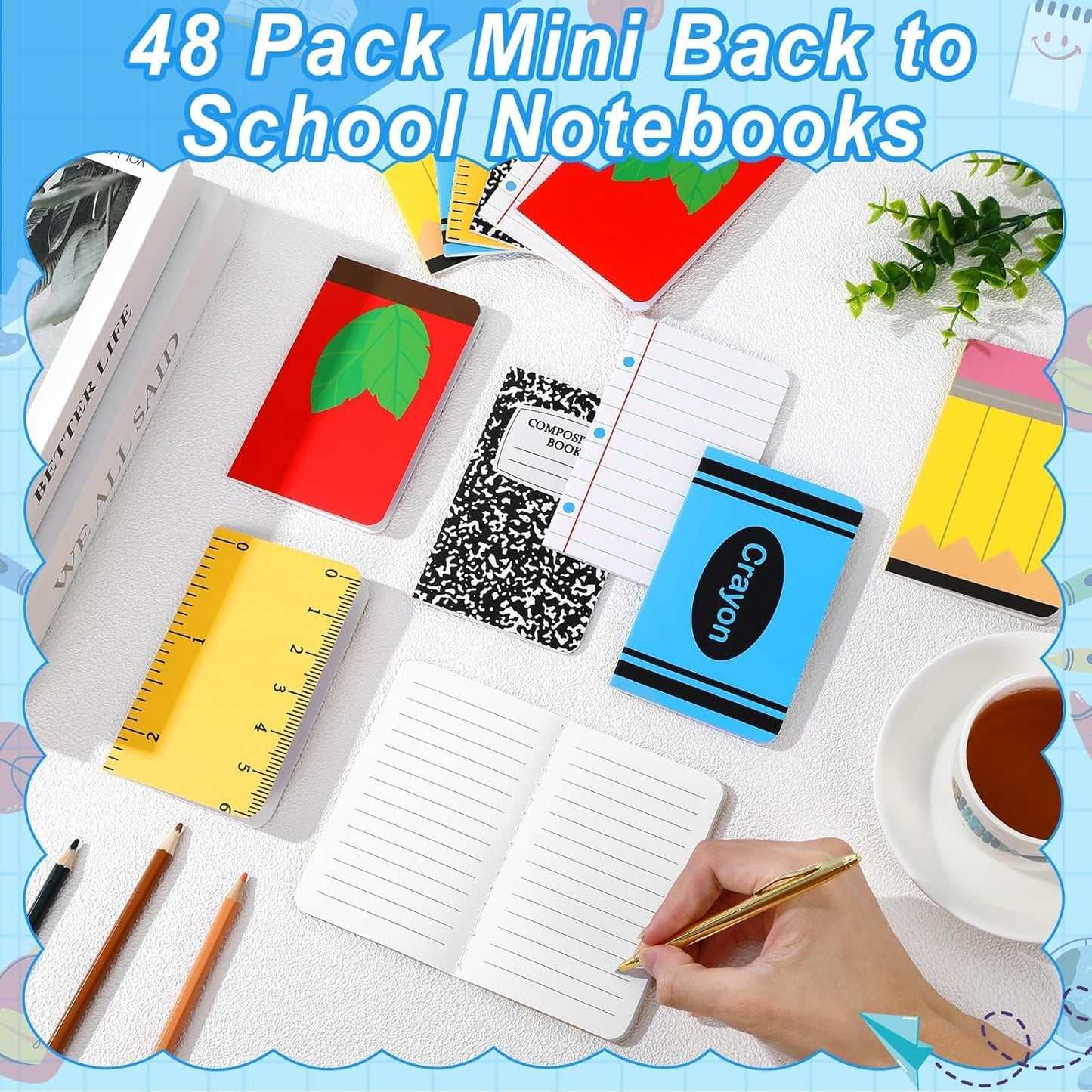 24 Pack Mini Hippie Groovy Notebooks Back to School Favors Small Pocket Size Retro Pink Blue Checked School Girl Notebooks for Students Teacher Appreciation Gift Employee Classroom Prize 5x3 Inch