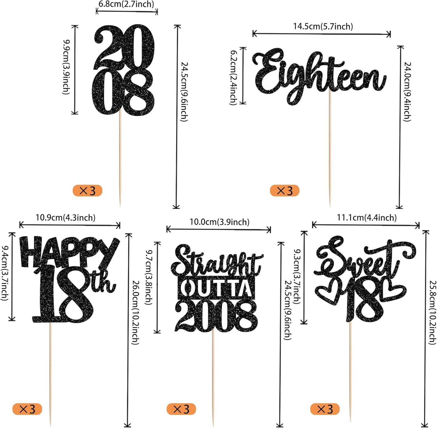 15 PCS 50th Birthday Centerpiece Sticks Fifty Happy 50th Straight Outta 1976 Table Flower Centerpieces Sticks Cheers to 50 Floral Decorations for 50th Birthday Party Centerpieces Supplies Black