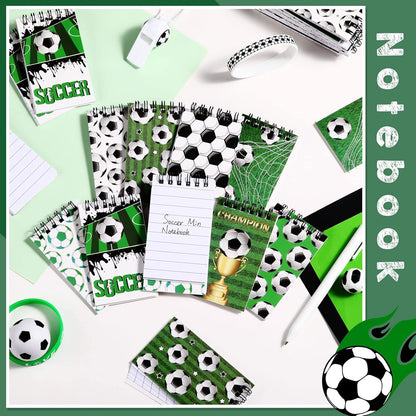 Faccito 32 Pcs Mini Notepads Sports Basketball Baseball Football Soccer Party Supplies Goodie Bag Stuffers Notepads Spiral Mini Notebooks for Reward(Baseball)