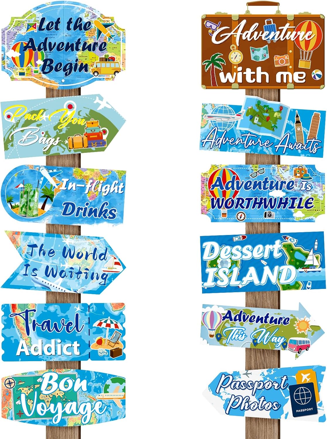 24 Pieces Retirement Decorations Retirement Party Directional Sign Retired Welcome Signs for Adults Retirement Themed Party Decorations Birthday Party Supplies