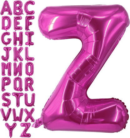 Lovoir 40 Inch Large Hot Pink Letter A Balloons Big Size Jumbo Mylar Foil Helium Balloon for Birthday Party Celebration Decorations Alphabet Hot Pink A
