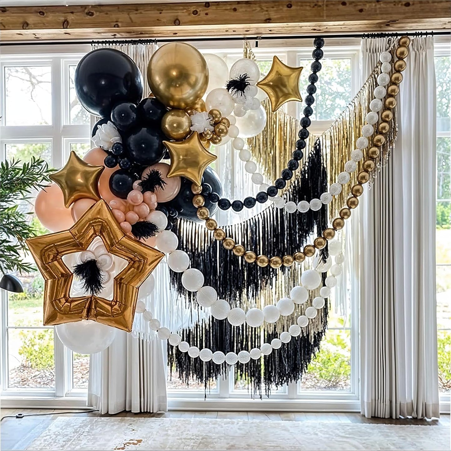 Gold Quick Link Balloons, 60PCS Linking for Balloon Wall Arch Chains, 6inch Linkable for Wedding Birthday Baby Shower Engagement Graduation Party Decorations