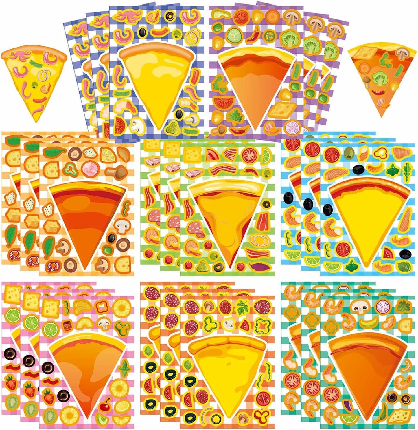 24 PCS Fairy Stickers for Kids, Make a Face Sticker with 8 Unique Designs Fairy, Frog, Mushroom, Make Your Own Stickers for Girls Birthday Party Favors, Goodie Bags, DIY Crafts