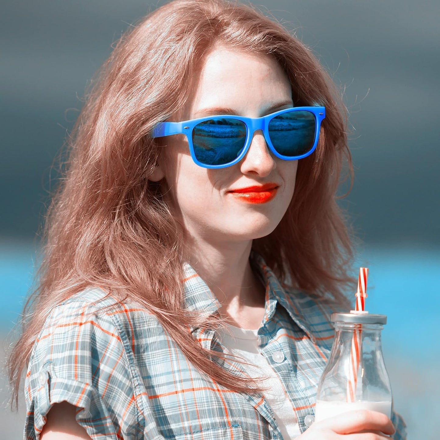 Party Sunglasses Bulk - Adult Retro Plastic Pack of 12 Vintage Sunglasses for Men Women - Party Favors
