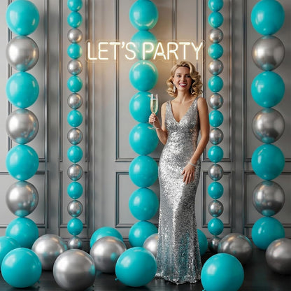 Gold Quick Link Balloons, 60PCS Linking for Balloon Wall Arch Chains, 6inch Linkable for Wedding Birthday Baby Shower Engagement Graduation Party Decorations