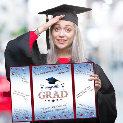 Vlipoeasn 2026 Graduation Guest Book Alternative, Black Gold Class of 2026 Graduation Party Decorations, Graduation Signature Book for 2026 College High School, Unique Graduation Gifts for Friends