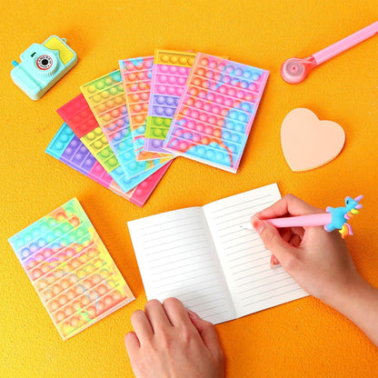50 Pcs Mini Notebooks 4.92 x 3.35 Inch Small Pocket Notebooks Lined Notepad Portable for Students Office Notebook for Birthday Party Favors, 10 Styles Patterns
