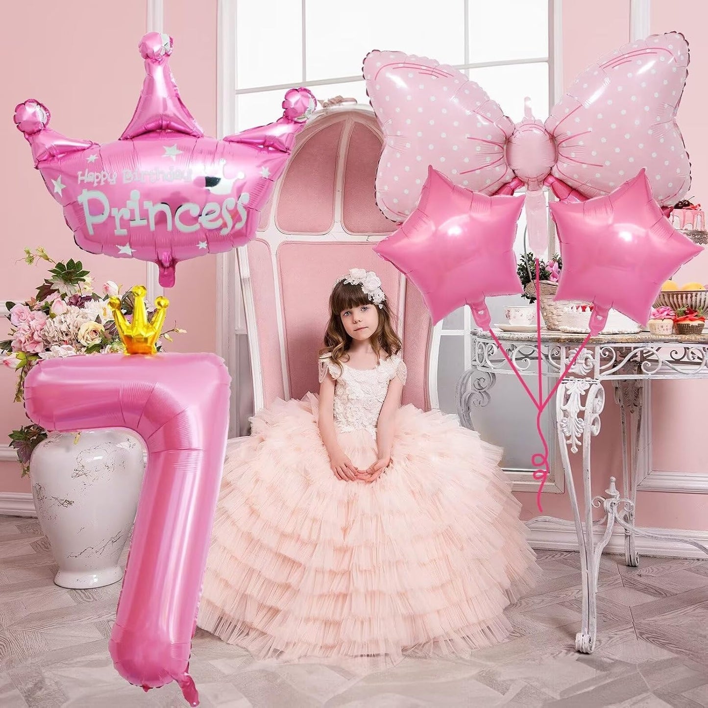 Dinosaur 5th Birthday Decorations, Dinosaur Birthday Party Decorations with Giant Inflatable Dinosaur Balloons 40 Inch Helium Foil Mylar Number 5 Balloons for Dinosaur Theme Birthday Party Decorations