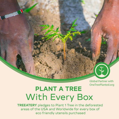 Compostable Cutlery Set, Plant-Based Compostable Utensils Disposable, Dishwasher-Safe Compostable Silverware, 380-Piece Disposable Cutlery, Plant a Tree with Every Box, Ivory White