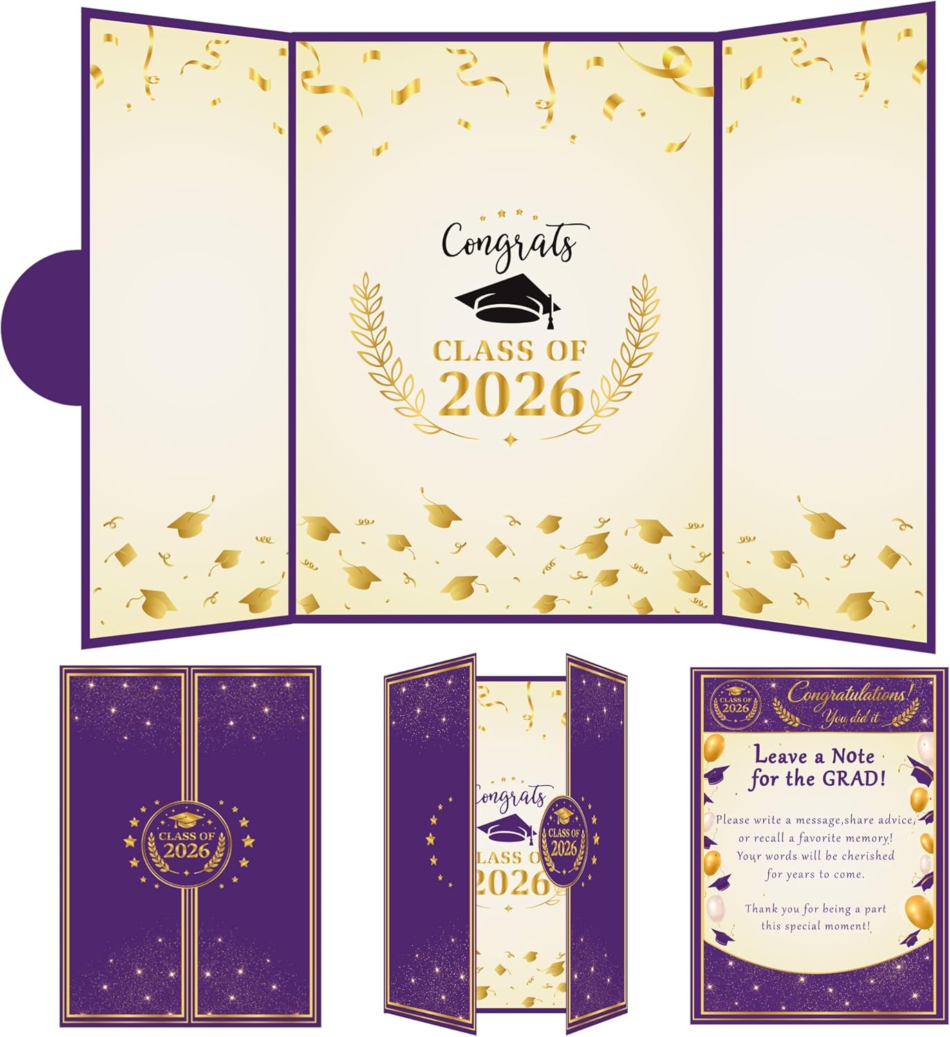 Graduation Decorations 2026 - Graduation Guest Book for Class of 2026, Signature Board Sign for High School & College Graduation Party Decor