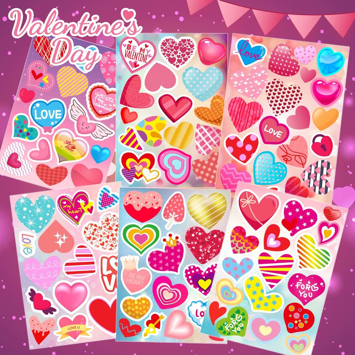 KARSLORA 36 Sheets Stickers for Kids, 800+ Stickers for Scrapbooking Including Animals, Fruits, Dinosaurs, Hearts, Cats, Fish, Cars, Space and More, Party Favors for Kids