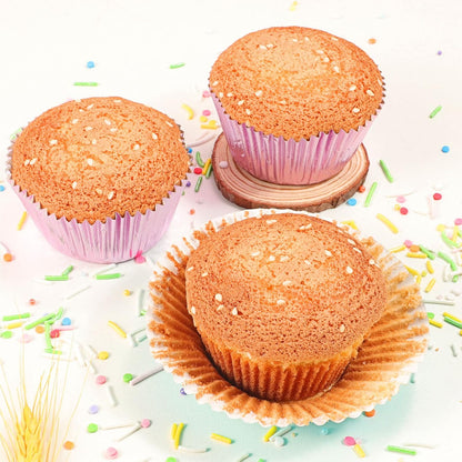 Caperci Standard Cupcake Liners Gold Foil Muffin Baking Cups 150-Pack - Premium Greaseproof & Sturdy Cupcake Papers