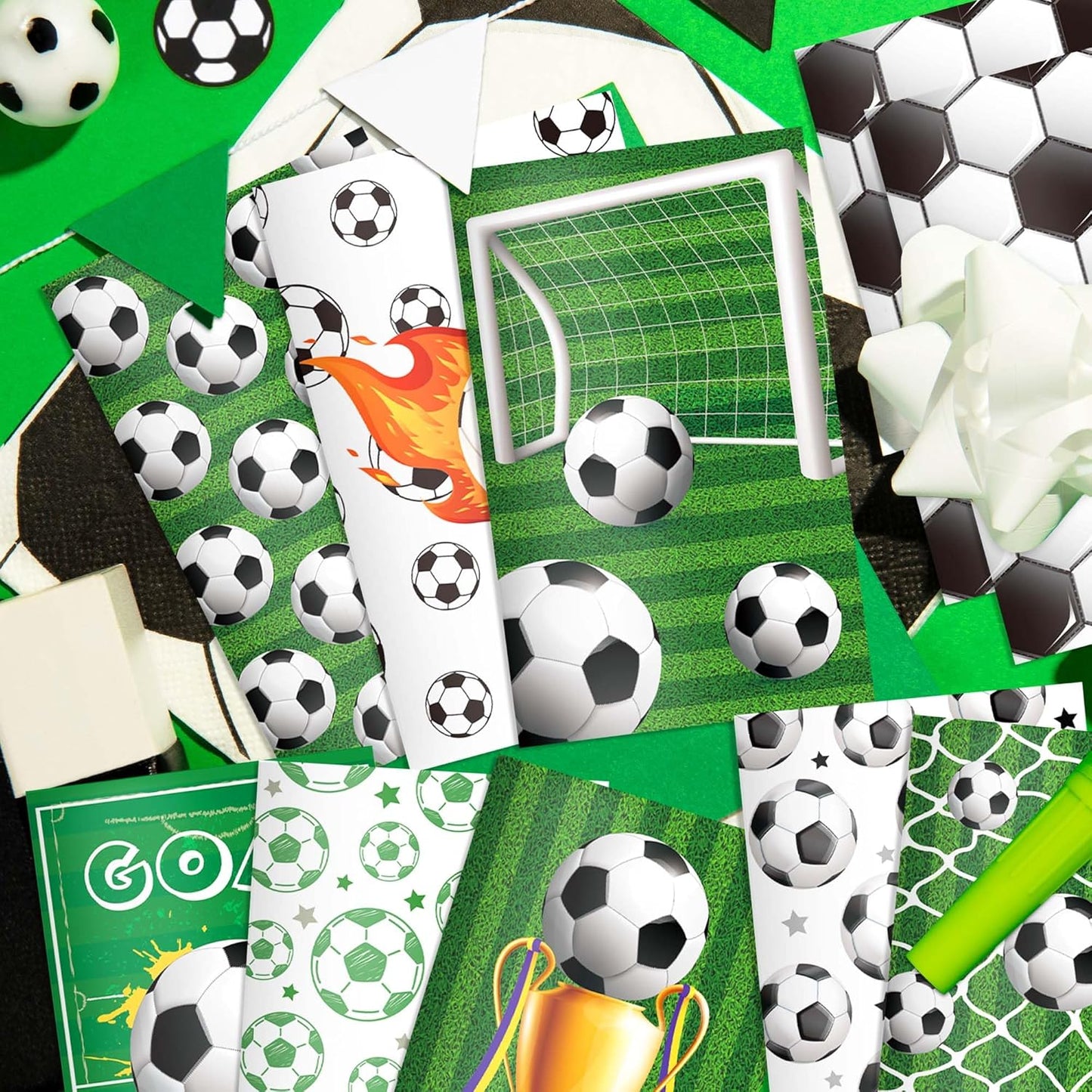 OXYLIPO 24 Pcs Sports Party Favors Soccer Mini Notepads Soccer Notebooks- Spiral Journal Notebooks with Soccer Theme Designs, Teacher School Classroom Reward Supplies for Teens Boys Girls