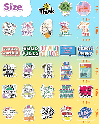 100 Pcs Cute Stickers for Kids, Waterproof Water Bottle Stickers, Vinyl Sticker Pack, Party Favors, Goodie Bag Stuffers, Treasure Box & Classroom Prizes for Elementary Students - No-Repeat
