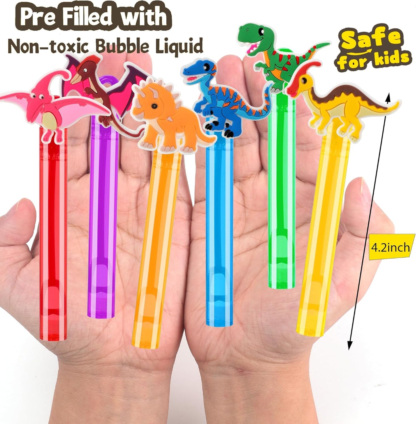 24PCS Animal Bubble Wands for Wild One Birthday Baby Shower Decorations Safari Jungle Theme Party Favors Supplies, Pinata Goodie Bags Filler, Classroom Prizes, Valentines Gifts, Easter Stuffers