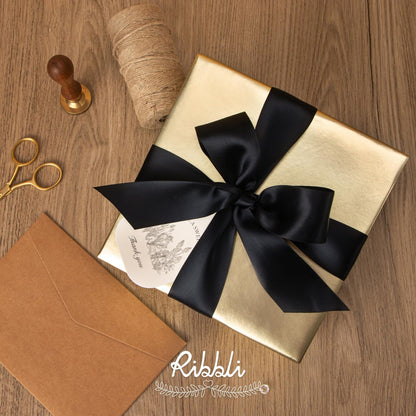 Ribbli Double Faced White Satin Ribbon,3/8” x Continuous 25 Yards,Fabric Ribbon use for Bows Bouquet,Gift Wrapping,Floral Arrangement