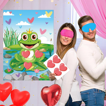 Pin The Crown on The Princess Party Games for Girls Princess Birthday Party with 24 Pcs Crowns, Large Princess Poster for Kids Girls Princess Birthday Party Princess Tea Party Decorations