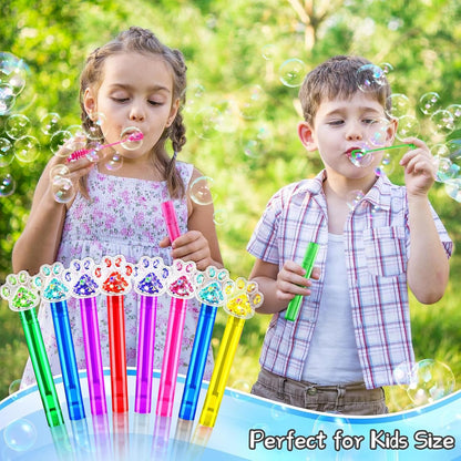 24PCS Animal Bubble Wands for Wild One Birthday Baby Shower Decorations Safari Jungle Theme Party Favors Supplies, Pinata Goodie Bags Filler, Classroom Prizes, Valentines Gifts, Easter Stuffers