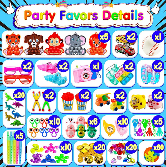 KissFuture 1000 PCS Party Favors for Kids, Fidget Toys Bulk, Prize Treasure Box Toys for Classroom, Birthday Gifts, Goodie Bags Stuffers for Kids, Pinata Stuffers, Carnival Prizes