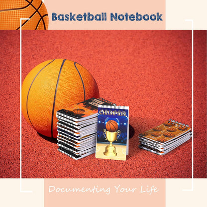 Faccito 32 Pcs Mini Notepads Sports Basketball Baseball Football Soccer Party Supplies Goodie Bag Stuffers Notepads Spiral Mini Notebooks for Reward(Baseball)