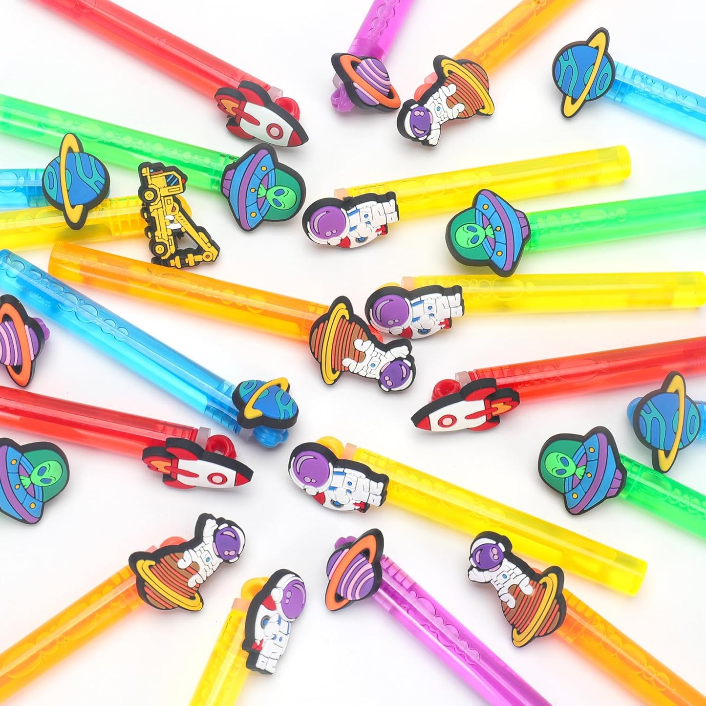 24PCS Animal Bubble Wands for Wild One Birthday Baby Shower Decorations Safari Jungle Theme Party Favors Supplies, Pinata Goodie Bags Filler, Classroom Prizes, Valentines Gifts, Easter Stuffers