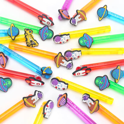 24PCS Animal Bubble Wands for Wild One Birthday Baby Shower Decorations Safari Jungle Theme Party Favors Supplies, Pinata Goodie Bags Filler, Classroom Prizes, Valentines Gifts, Easter Stuffers