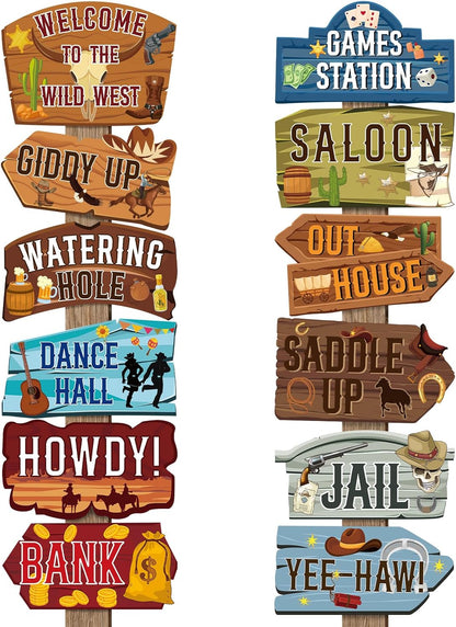24 Pieces Retirement Decorations Retirement Party Directional Sign Retired Welcome Signs for Adults Retirement Themed Party Decorations Birthday Party Supplies