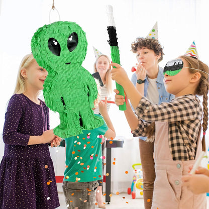 Disco Ball Pinata with Stick and Blindfold 80s 90s Theme Party Decorations Silver Mirror Disco Ball Pinata for Birthdays Weddings Roller Skating Party Supplies