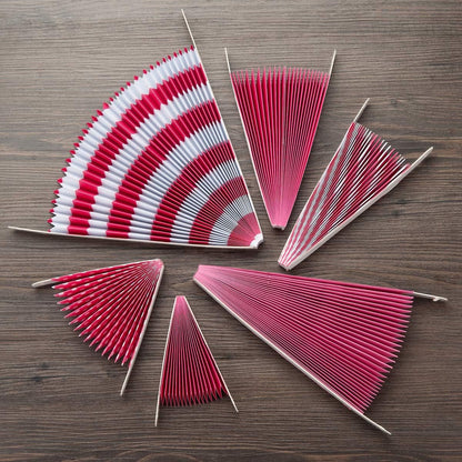 ONUPGO Red Paper Fans Hanging Paper Fans Flower Set, 12PCS Mexican Fiesta Kids Party Decorations Hanging Banner for Wedding Birthday Engagement Bridal Shower Baby Shower Event Holiday Celebration