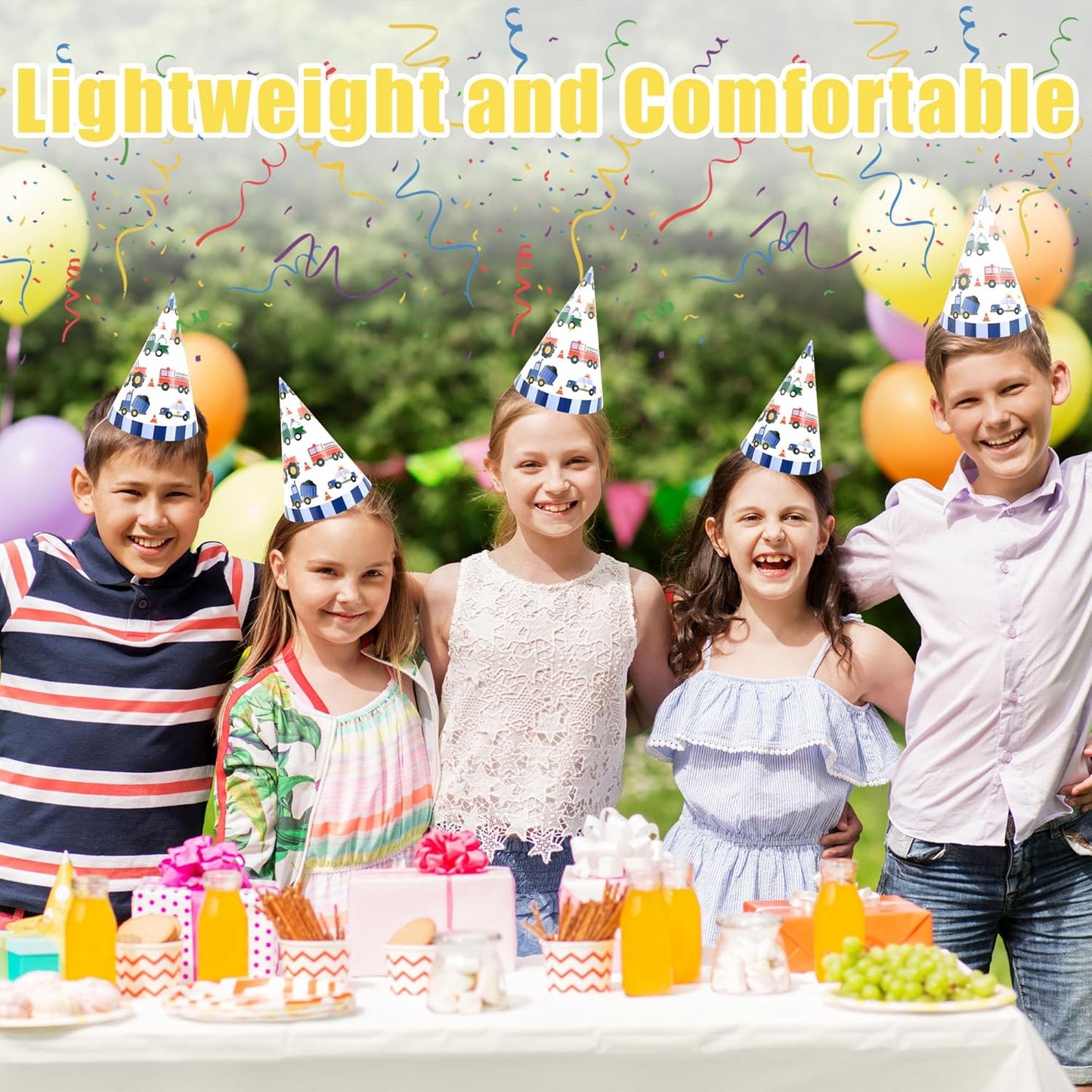 CANREVEL 12 PCS Party Hats for Adults, Party Headwear, Happy Birthday Hats, Birthday Party Decorations for Women Men
