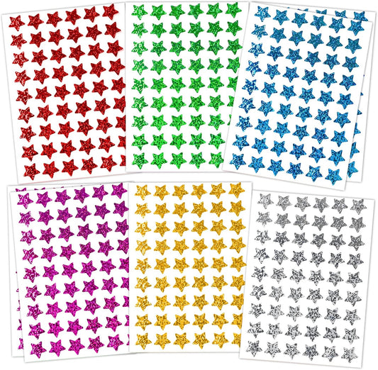 1620 Pcs Holographic Rainbow Small Star Stickers for Kids Reward, Behavior Chart, Student Planner and School Classroom Teacher Supplies, 0.6" Diameter