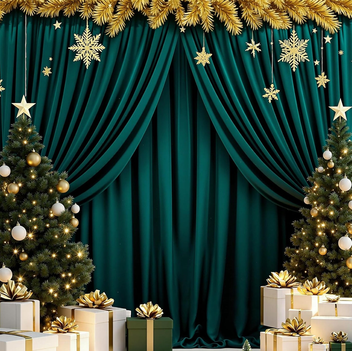 MEETSKY Black Backdrop Curtains for Parties - 10ft x 8ft Party Photo Background Curtain Rod Pocket Fabric Drapes Panels for Boys Birthday Holiday Home Halloween Decoration, 5ft x 8ft, 2 Panels
